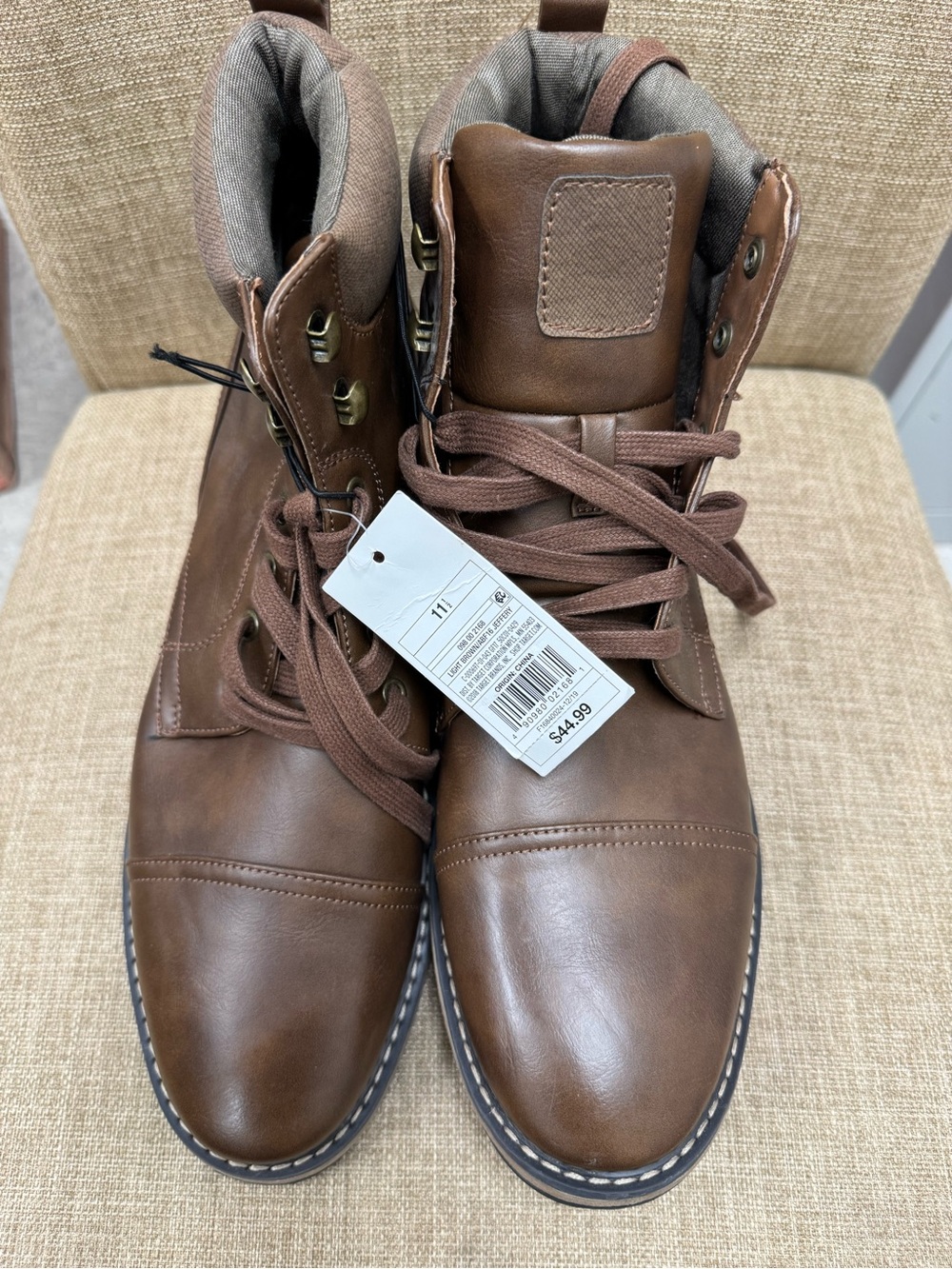 Goodfellow & Co Brown leather lace-up boots